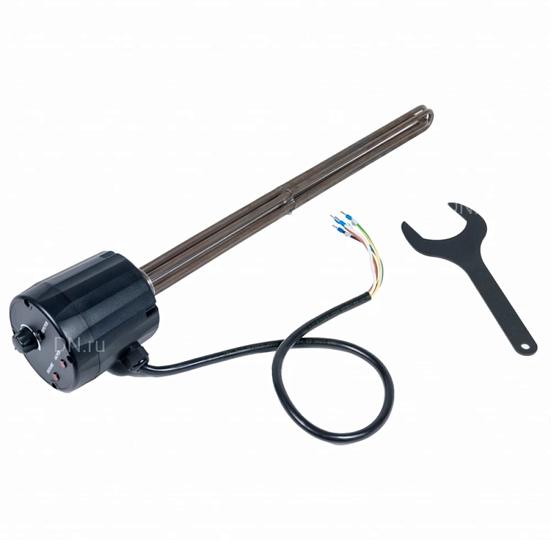 Блок ТЭН с термостатом Элемент комфорта 9кВт, глубина погружения - 590мм, 380В
