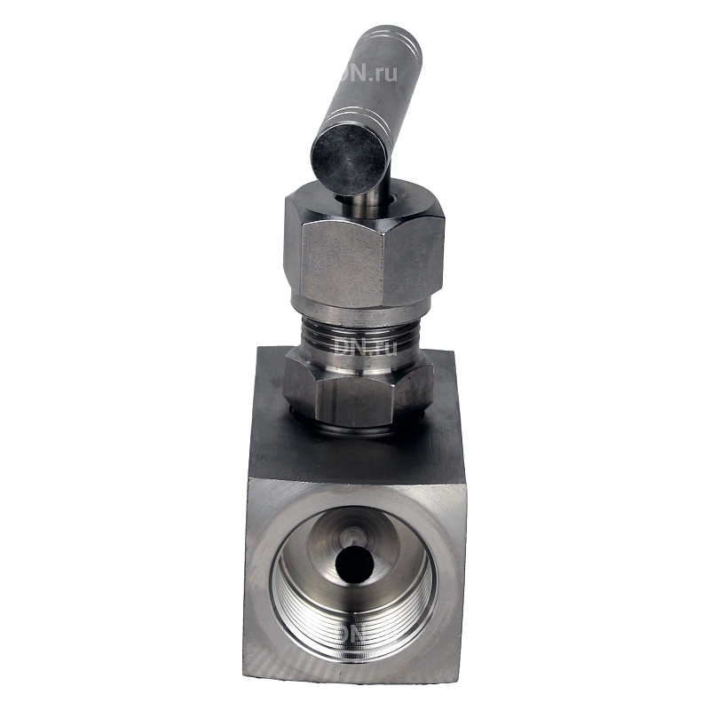 Клапан игольчатый VN3131M-T-Ht 2″ Ду50 Ру400 резьбовой, корпус - нержавеющая сталь 304, уплотнение - металл, с Т-образной рукояткой