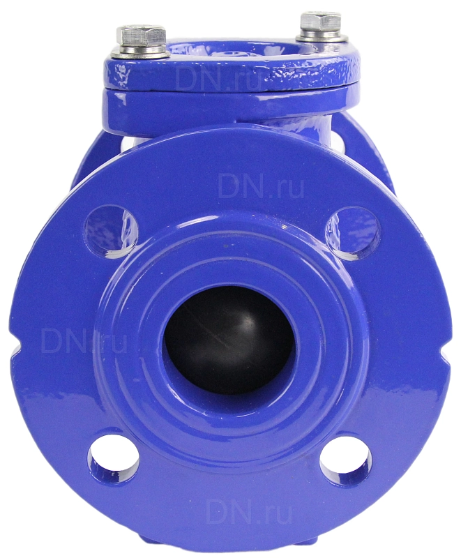 Клапан обратный РАШВОРК 405 Ду40 Ру16 фланцевый, шаровой, корпус - чугун, шар - алюминий+NBR, уплотнение - NBR